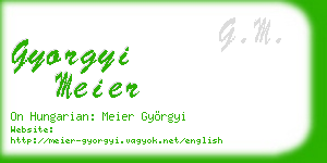 gyorgyi meier business card